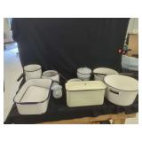 Enamelware Kitchen Cookware Set with Columbian Made CESCO Pieces