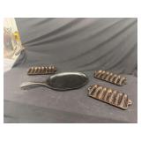 Cast Iron Cookware Set Including Skillet and Corn Stick Pans
