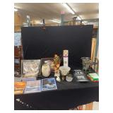 Mixed Decorative Home Goods and Artwork Grouping