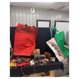 Multicomponent Utility Tote Bag and Mixed Accessories Grouping