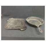 Lodge Cast Iron Skillet and Reversible Griddle
