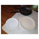 Corelle Livingware Dinnerware Set and Non-Stick Skillets