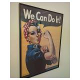 Framed We Can Do It Propaganda Poster
