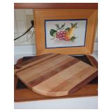 Wooden Cutting Board and Serving Trays