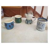 Louisville Stoneware Mug and Pitcher Set
