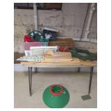 Holiday Decorating Assortment with Artificial Tree and Stand