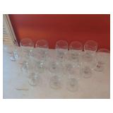 Clear Glass Stemware Set
