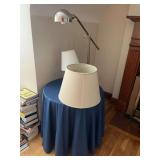 Metal Floor Lamp, Ceramic Table Lamp, and Additional Lamp Shades