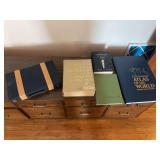 Set of Reference Books and Atlases with Carrying Case