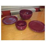 Bybee Ceramic Pottery Bowls and Plates Set
