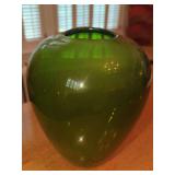 Green Art Glass Vase