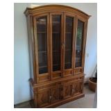 Hutch with Wire Mesh Cabinet Doors
