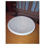 White Glazed Studio Pottery Bowl with Impressed Maker Mark