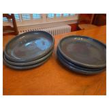 Bybee Plates with Blue Glaze