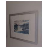 Jim Woodman Watercolor Print Portree Harbour Skye Framed