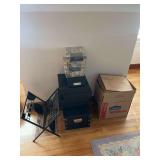 Assorted Storage Boxes and Linens