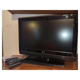 LG Model 32LC7D 32 Inch LCD Television with Four Remote Controls