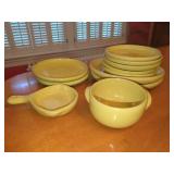 Yellow Bybee Glazed Ceramic Tableware Service