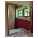 Silver-Tone Framed Wall Mirror