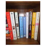 Assorted Paperback Fiction and Cookbook Volumes