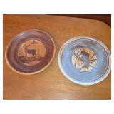 Featherbed Mountain Pottery Handcrafted Stoneware Plates Set of Two