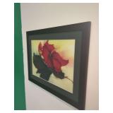 Framed Watercolor Floral Painting Signed By Dinah Tyree
