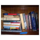 Hardcover Book Assortment Including Fiction, History, and Religion