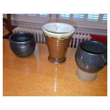Set of Three Studio Pottery Vessels