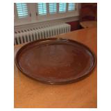 Brown Glazed Ceramic Charger Plate
