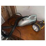 Silent Super Shark 1000 Watts Handheld Vacuum and Task Force Lantern