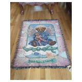 Boyds Bears and Friends Woven Throw Blanket