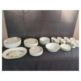Corelle Meadow Ambrosia Dinnerware Set with Platter, Bowls, and Cups