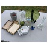 Mixed Decorative Home Furnishings and Glassware Set