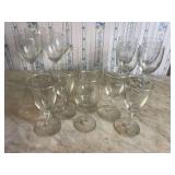 Clear Glass Stemware Assortment