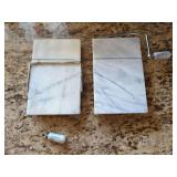 Two Marble Cheese Slicers with Stainless Steel Wires