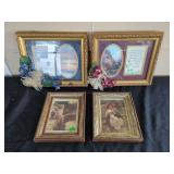 Framed Art Prints and Inspirational Verse Displays Set of Four