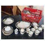 Fairfield China Floral Pattern Dinnerware Set