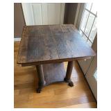 Wooden Accent Table with Claw Feet