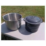 Granite Ware 21.5-Quart Canner with Rack and Large Stock Pot