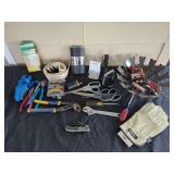 Mixed Hardware, Tools, Knives, and Household Goods Grouping