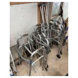 Assorted Mobility Aids Including Walkers and Crutches