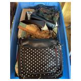 Assorted Handbags and Rolling Luggage Set