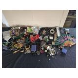 Costume Jewelry and Ring Grouping