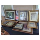 Assorted Framed Religious Art and Prints
