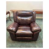 Dark Brown Leather Recliner
