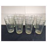 Set of Eight Longaberger Glassware Drinking Glasses