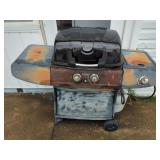 UniFlame Propane Gas Grill with Side Burner