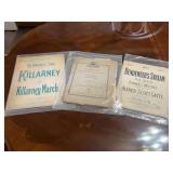 Set of Sheet Music and Dance Books including Killarney and American Country-Dances