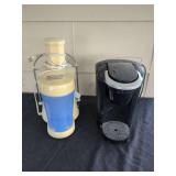 Keurig Coffee Maker and Electric Juicer