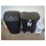Assorted Plastic Waste Receptacles